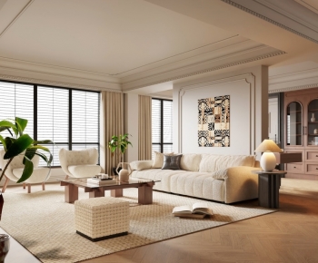 French Style A Living Room-ID:974845896