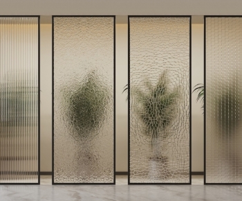 Modern Glass Screen Partition-ID:611496932