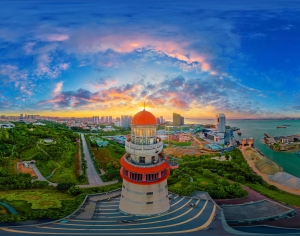 HDR晨曦黄昏城市全景-ID:950237044
