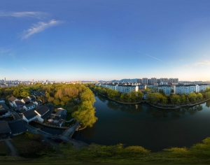 HDR晨曦黄昏城市全景-ID:453639982