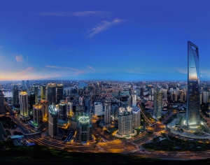 HDR城市夜景全景-ID:925482037