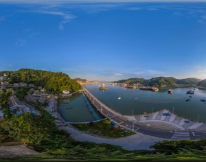HDR黄昏晨曦城市全景-ID:278290038