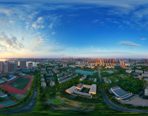 HDR黄昏晨曦城市全景-ID:975960027