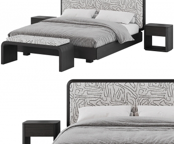 Modern Double Bed-ID:569269734