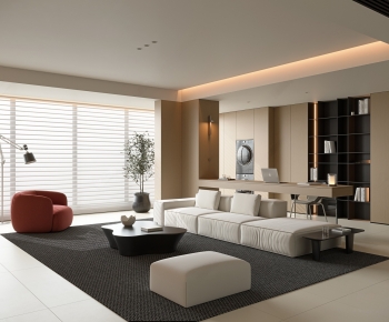Modern A Living Room-ID:963599922