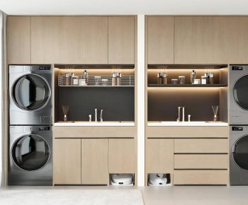 Modern Laundry Cabinet-ID:859461077