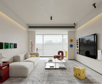 Modern A Living Room-ID:265680075