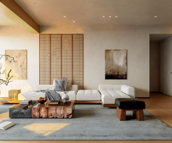 Wabi-sabi Style A Living Room-ID:537532092