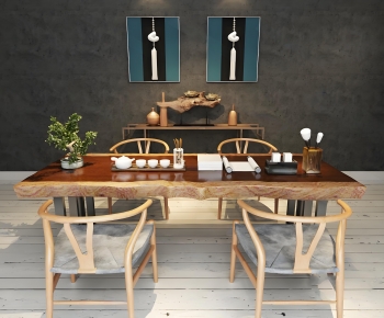 New Chinese Style Tea Tables And Chairs-ID:648519994