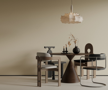 Wabi-sabi Style Dining Table And Chairs-ID:288206105