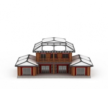 New Chinese Style Building Appearance-ID:773637066