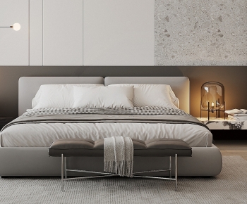 Modern Double Bed-ID:372469906