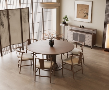 New Chinese Style Dining Table And Chairs-ID:480956086