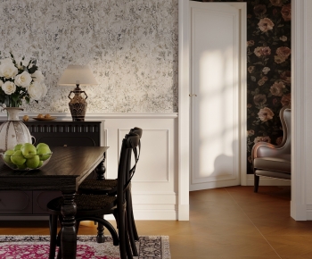 European Style Dining Room-ID:686415918