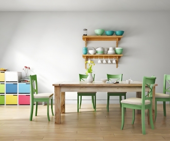 Nordic Style Dining Table And Chairs-ID:308543927