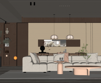 Modern A Living Room-ID:829874994