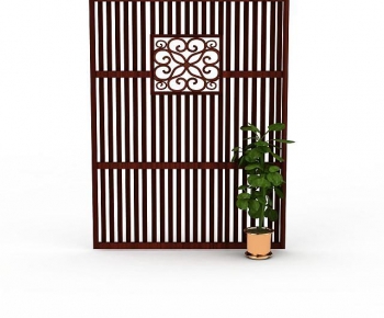 New Chinese Style Wooden Screen Partition-ID:346654899