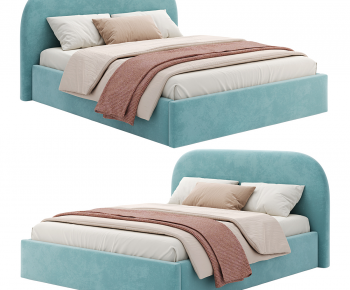 Modern Double Bed-ID:702350173