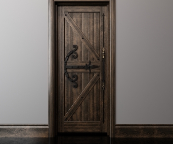 Retro Style Single Door-ID:860385899