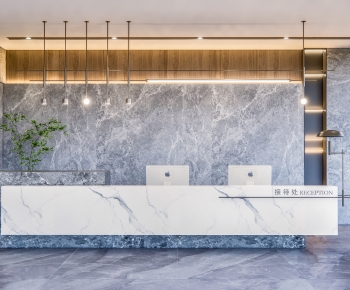 Modern Office Reception Desk-ID:825953962