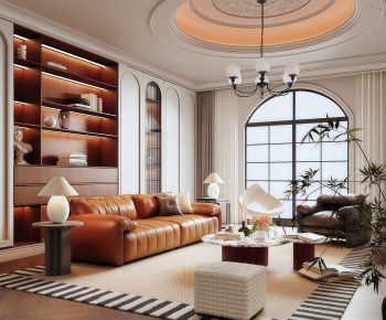 French Style A Living Room-ID:137382985