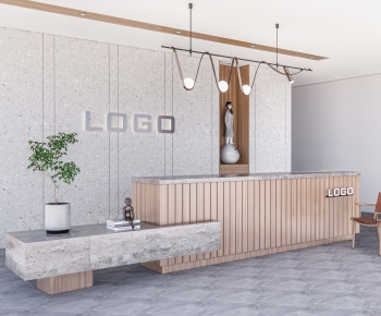 Modern Reception Desk-ID:492917067