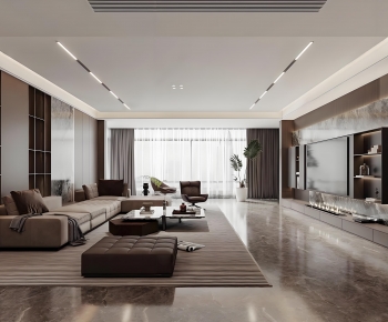 Modern A Living Room-ID:736599925