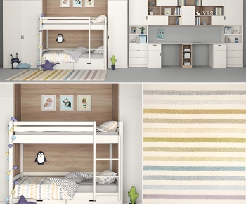 Modern Bunk Bed-ID:651730062