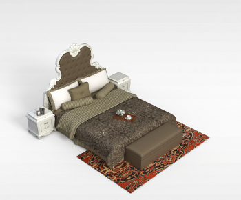 European Style Double Bed-ID:223350574