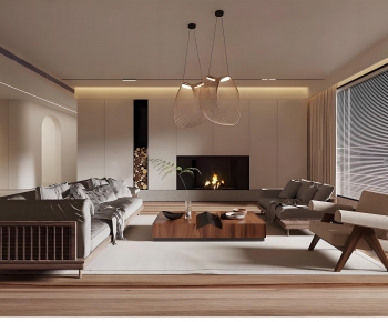 Modern A Living Room-ID:524983889