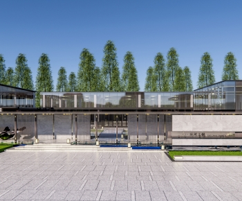 Modern Appearance Of Commercial Building-ID:876174931