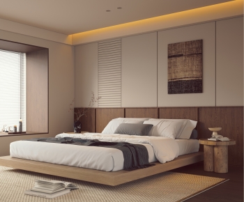 Wabi-sabi Style Bedroom-ID:936332945