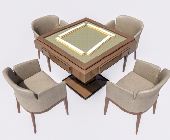 Modern Mahjong Tables And Chairs-ID:673379972