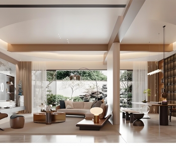 Modern A Living Room-ID:136430032