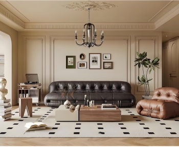 French Style A Living Room-ID:964835882