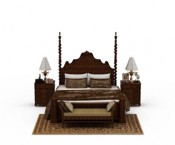 American Style Double Bed-ID:926054958