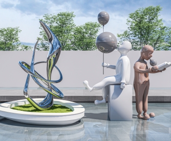 Modern Sculpture Sketch-ID:749049906
