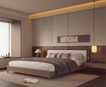 New Chinese Style Bedroom-ID:753484967
