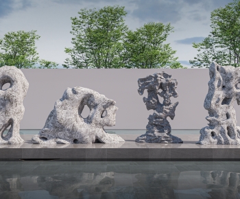 New Chinese Style Rockery Waterscape-ID:312555077