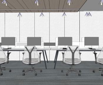 Modern Office Desk And Chair-ID:471781023