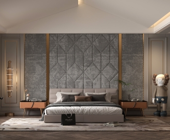 Simple European Style Bedroom-ID:596120125