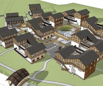 New Chinese Style Appearance Of Commercial Building-ID:715909029