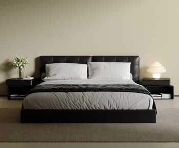 Modern Double Bed-ID:779562002