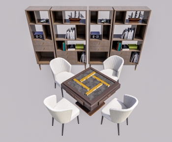 Modern Mahjong Tables And Chairs-ID:322736025