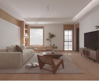 Japanese Style A Living Room-ID:748541127