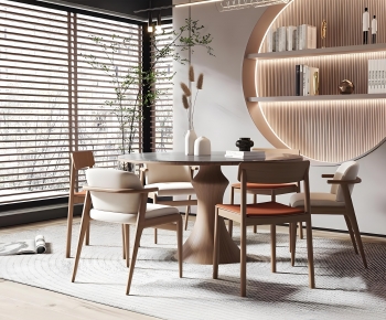Nordic Style Dining Table And Chairs-ID:120893969