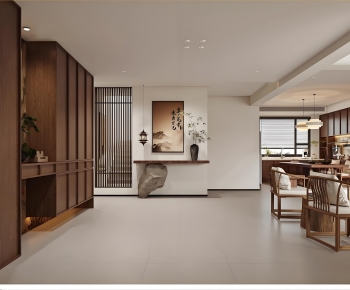 New Chinese Style Hallway-ID:196577071