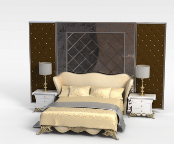 European Style Double Bed-ID:794534927