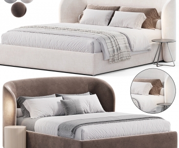 Modern Double Bed-ID:589231011
