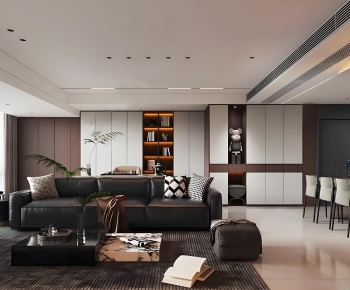 Modern A Living Room-ID:616808896